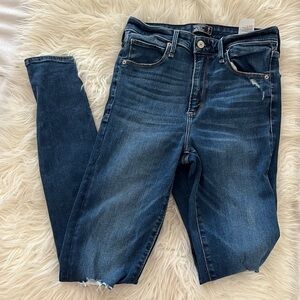 Abercrombie & Fitch Simone High Rise Super Skinny Ripped Jeans 26 L